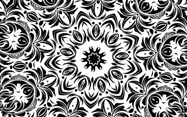 Fototapeta premium Abstract kaleidoscope background. Unique mandala design