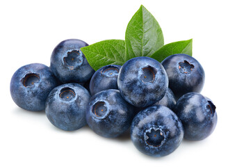 Blueberry isolated on white background