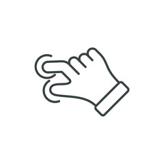 hand gesture simple icon