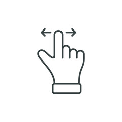 Obraz premium hand gesture simple icon