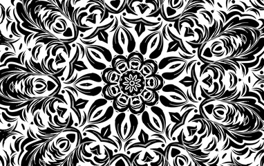 Abstract kaleidoscope background. Unique mandala design