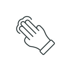 hand gesture simple icon