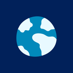 Planet. Vector illustration, icon, suitable for sites presentations EPS10
