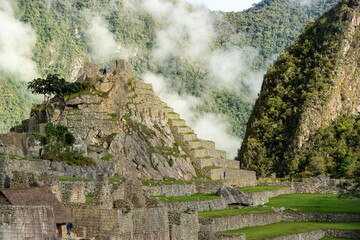 Machu Picchu, known as the lost city of the Incas, Peru on October 10, 2014.