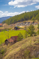 landscape with a house