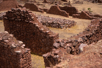 Pikillaqta Archaeological Park, Lucre, Quispicanchi Province, Cusco Department, Peru on October 7, 2014.