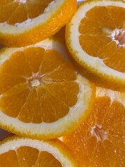 Fototapeta na wymiar slices of orange