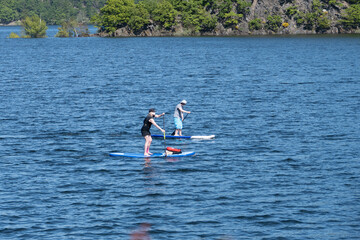 Wassersport am Rursee bei Woffelsbach