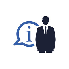 Customer Support Icon - Employee Information Icon