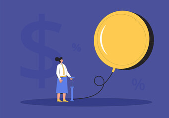 Inflation. Economical finance changes process