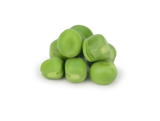 Several green peas in a small pile