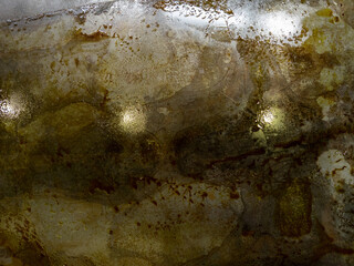 oiled burnt brown steel sheet full frame close-up background