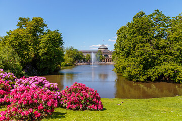 Wiesbaden, der Kurpark mit dem Kurhaus, 31.05.2021.	