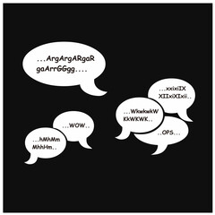 Conversations of more than three people with various emotions ranging from annoyed, laughing, surprised, and others.