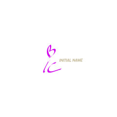 ic handwritten logo for identity