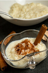 brazilian dessert made of rice and condensed milk called arroz doce