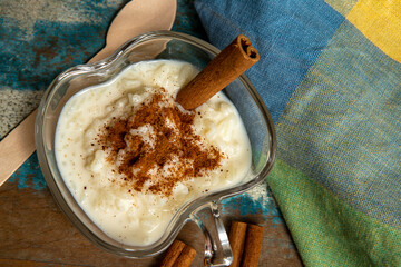 brazilian dessert made of rice and condensed milk called arroz doce