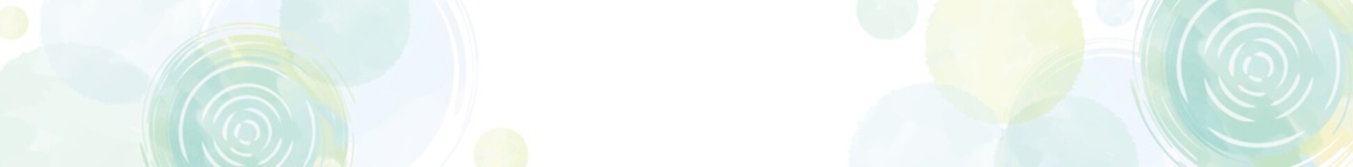 水面と水玉　水彩風タッチ背景