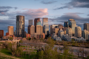 Calgary Skyline at Dusk