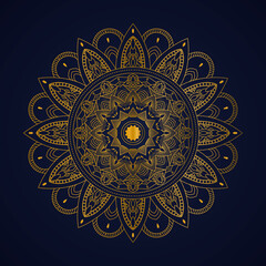Mandala luxury background with golden color, gold luxury mandala design, print for mandala, leaflet, Arabic, Islamic, east, style