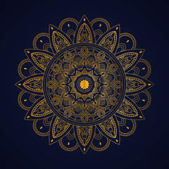 Mandala luxury background with golden color, gold luxury mandala design, print for mandala, leaflet, Arabic, Islamic, east, style