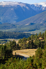 Obraz premium road to the beartooth mountains