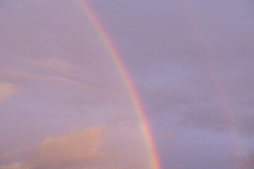 夕方の虹