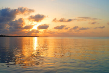 Sunrise over the sea in Key West, Florida,