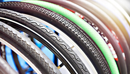 Tread pattern bicycle tires