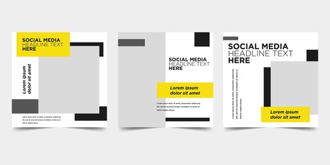 Modern promotion square web banner for social media. Suitable for social media post, story, flyer. Vector illustration.	
