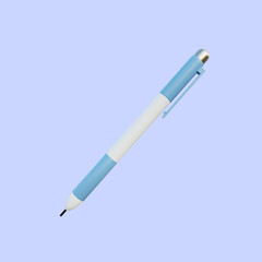 Naklejka premium 3d illustration simple object pen