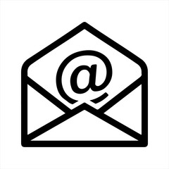 Email icon. Vector and glyph
