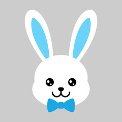 Vector Cute Male Rabit Illustration