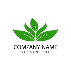 Green leaf logo