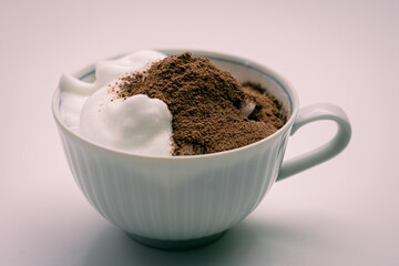cup of coffee with chocolate