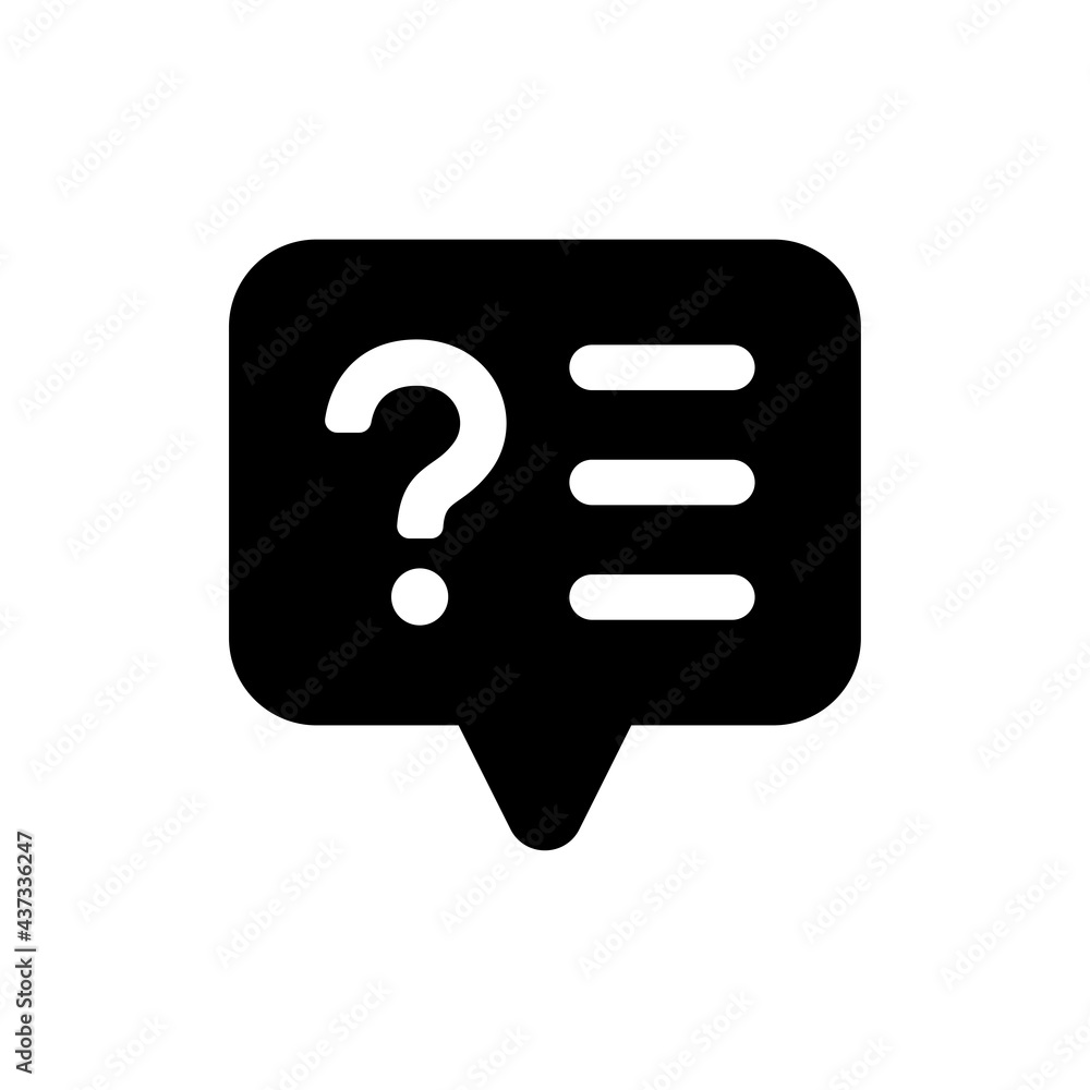 Poster question mark icon, question mark sign and symbol vector design