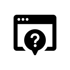 Question support web icon vector illustration. FAQ concept.