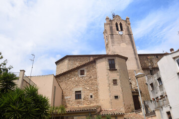 Fototapeta na wymiar Sant Marti de Calonge church, Girona province, Catalonia, Spain