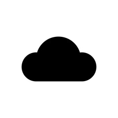 Cloud drive storage or cumulus cloud  icon.