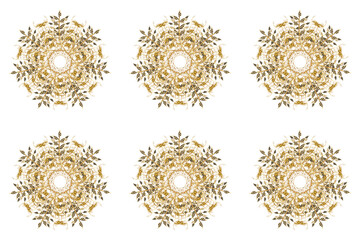 pattern with interesting doodles on colorfil background. Pano. Raster illustration.