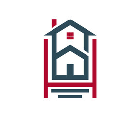 Fototapeta na wymiar BH Lettermark logo for Real Estate Company