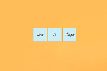 Motivational quote Keep it simple