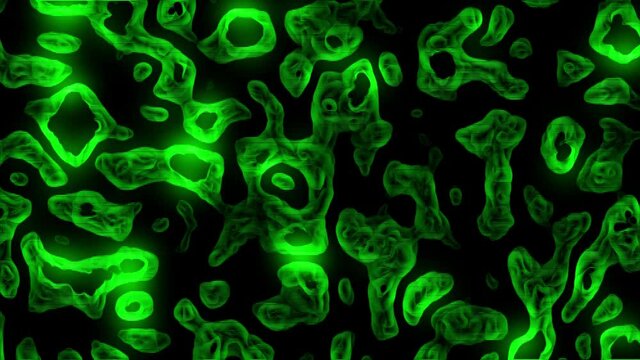 Green Abstract Background - Medical Technology, Virus or Bacteria