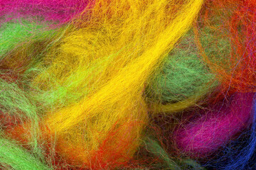 カラフルでポップな毛糸の背景