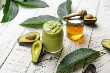 avocado smoothie healthy food  white background