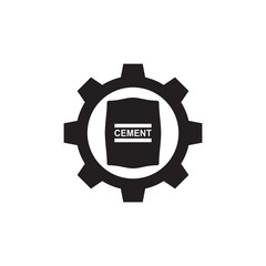 masonry icon vector,cement industry icon