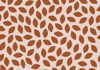 Leaves Seamless Pattern Modern Style. Floral Pattern with Autumn Leaves for Wedding, Anniversary, Birthday and Party. Floral Modern Abstract Print Design. Vector EPS 10