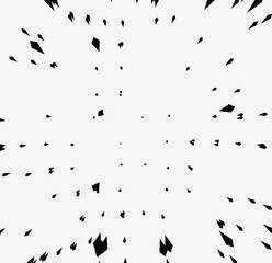 飛び散る黒い破片