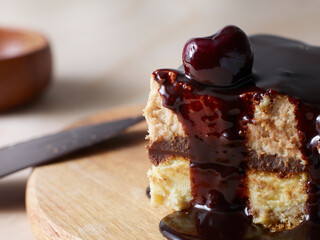 cheesecake with chocolate