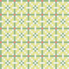 Abstract Cross Pattern generative computational art illustration